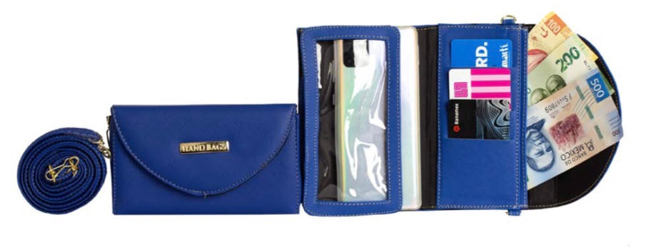 Portacelular azul rey